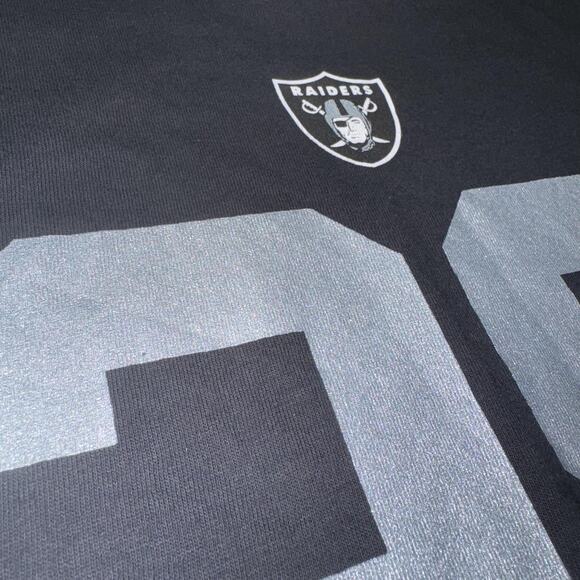 Las Vegas Raiders Shirt Mens XL NFL Football Josh Jacobs 28 Team Apparel Tee - Picture 1 of 11
